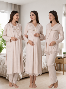 Effortt 4036 SÜTLÜ KAHVE Lohusa Hamile 4'lü Set